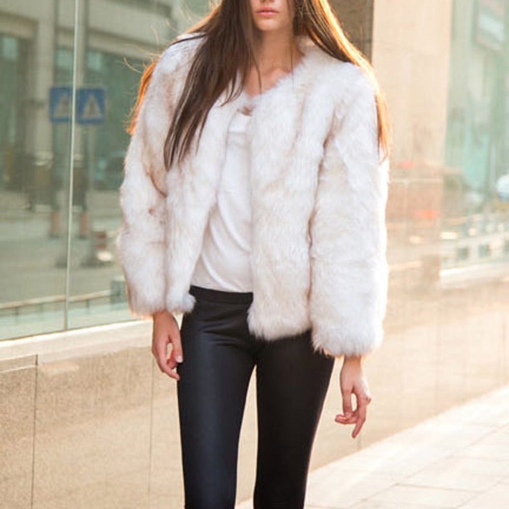 Faux fur jacket